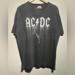 00s vintage AC/DC Black lightning thunderbolt, Graphic T-Shirt 2004 mens XL